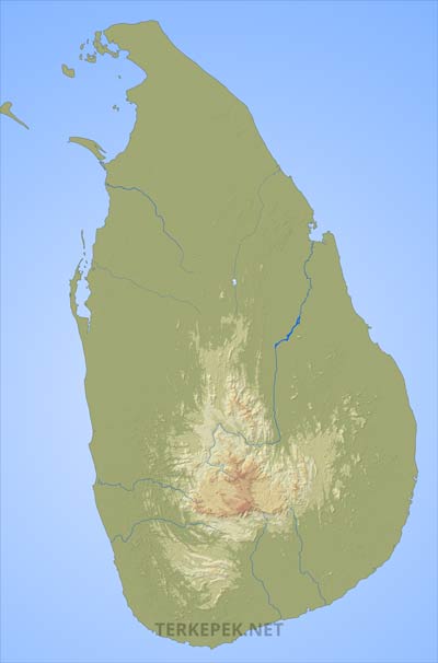 Srí Lanka felszíne